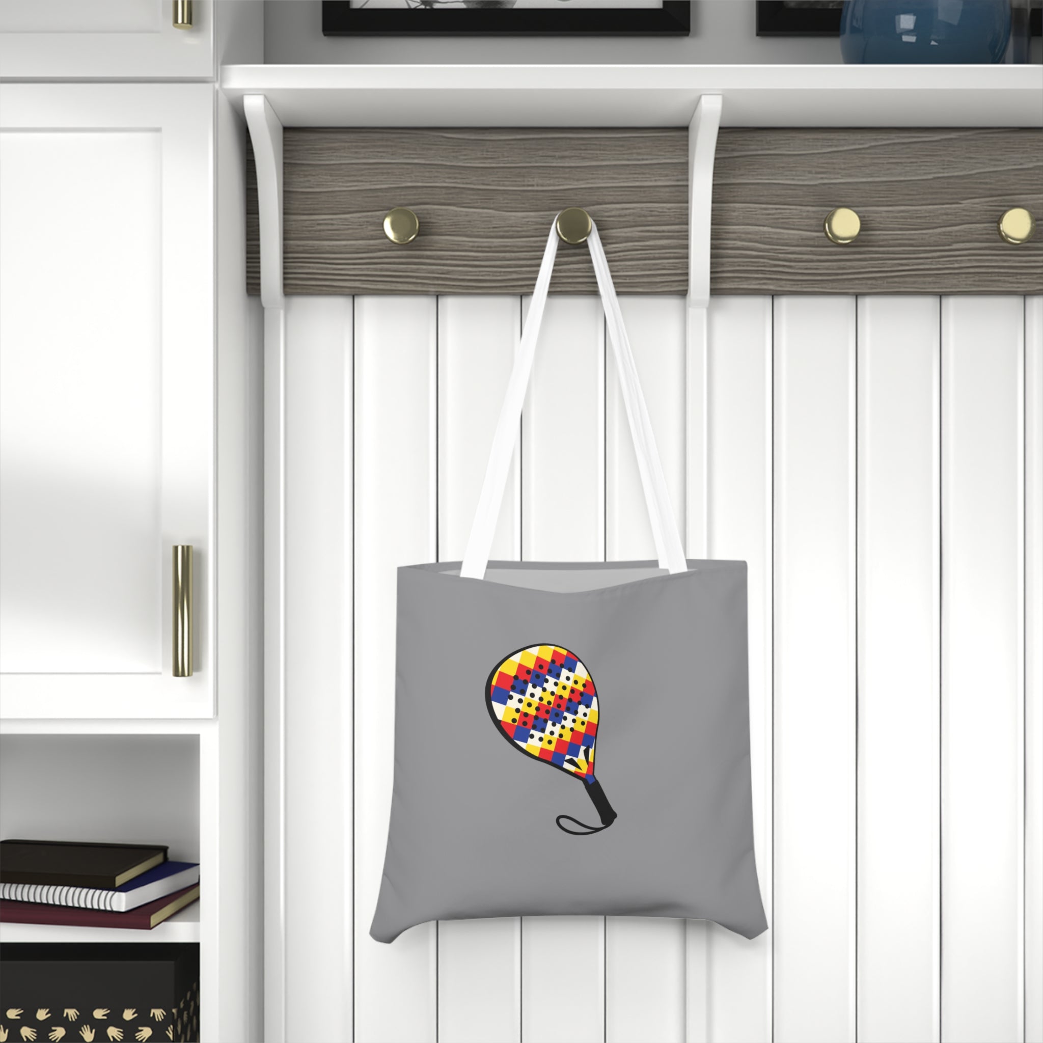 Colorful Patterned Padel Tote Bag | Shoulder Tote