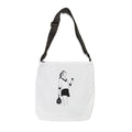 Female Silhouette Padel Player Tote Bag | Adjustable Strap, All-Over Print