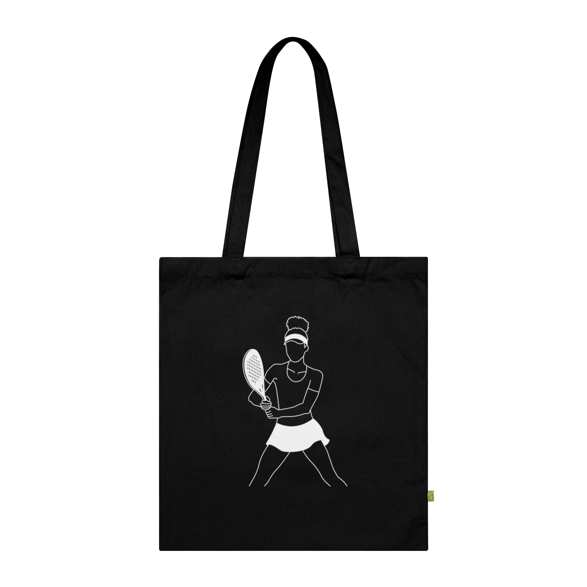 Padel Player Organic Cotton Tote Bag, Eco-Friendly Bag, Sports Tote, Gift for Tennis Lovers, Reusable Shopping Bag