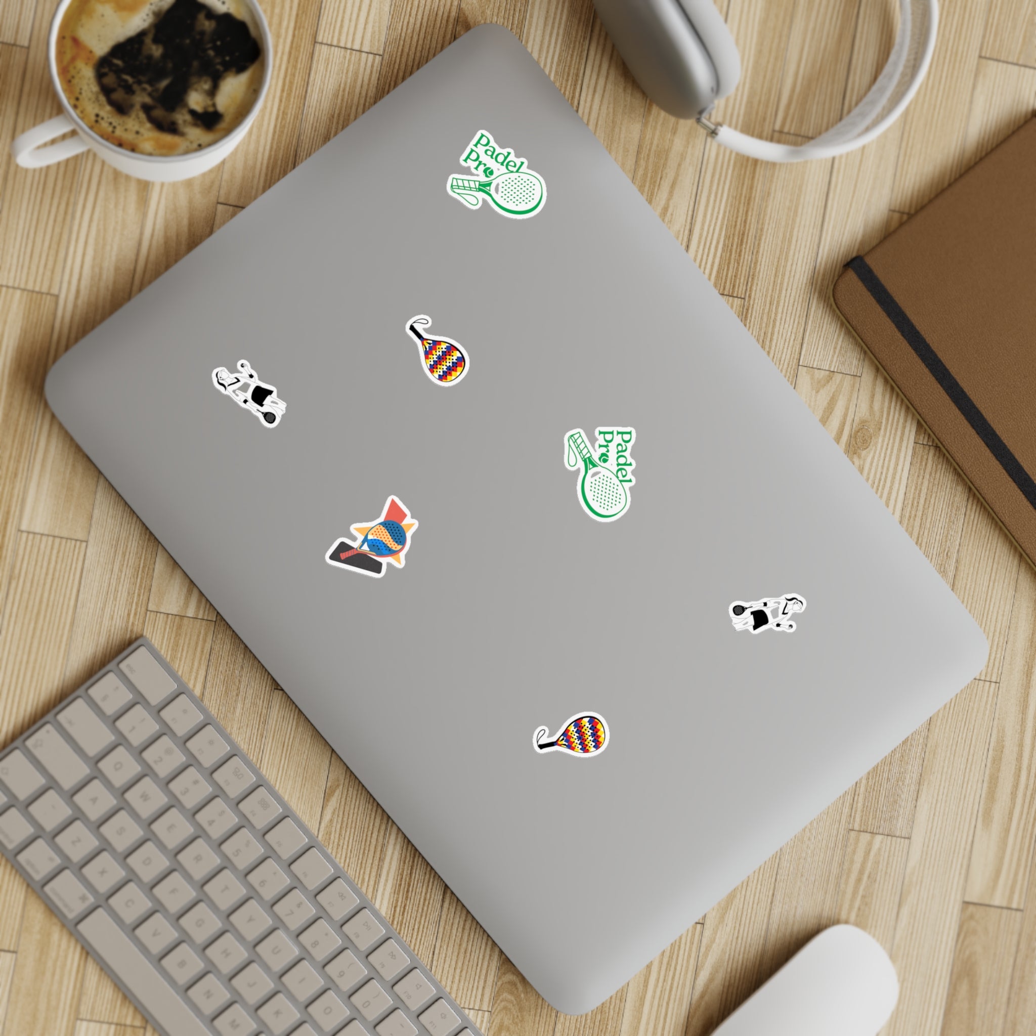 Padel Racket Stickers sticker sheet