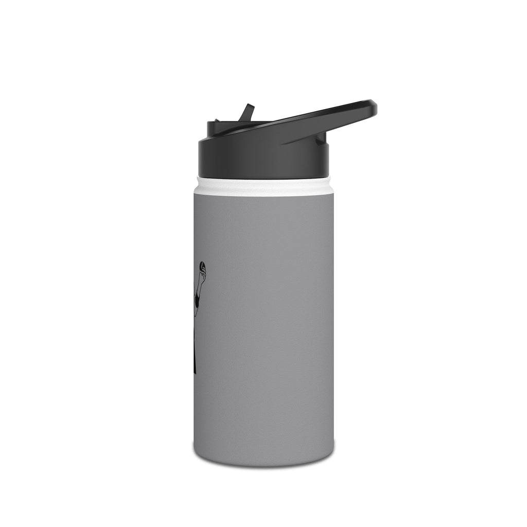 Padel Player Illustration Stainless Steel Water Bottle | Racket Ball Design