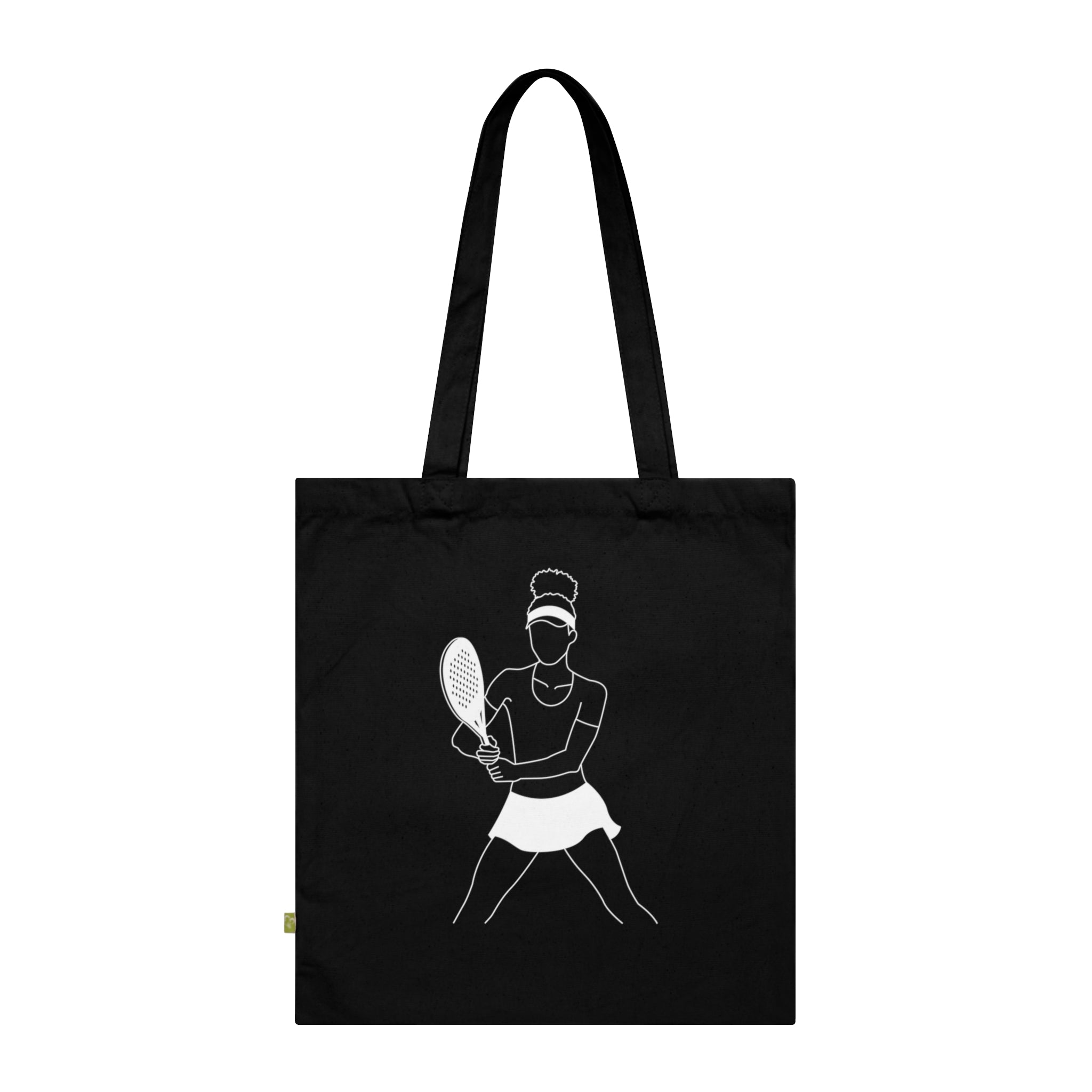 Padel Player Organic Cotton Tote Bag, Eco-Friendly Bag, Sports Tote, Gift for Tennis Lovers, Reusable Shopping Bag
