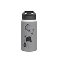 Padel Player Illustration Stainless Steel Water Bottle | Racket Ball Design