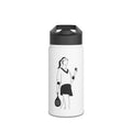 Silhouette Padel Player Stainless Steel Water Bottle | Tennis Bottle