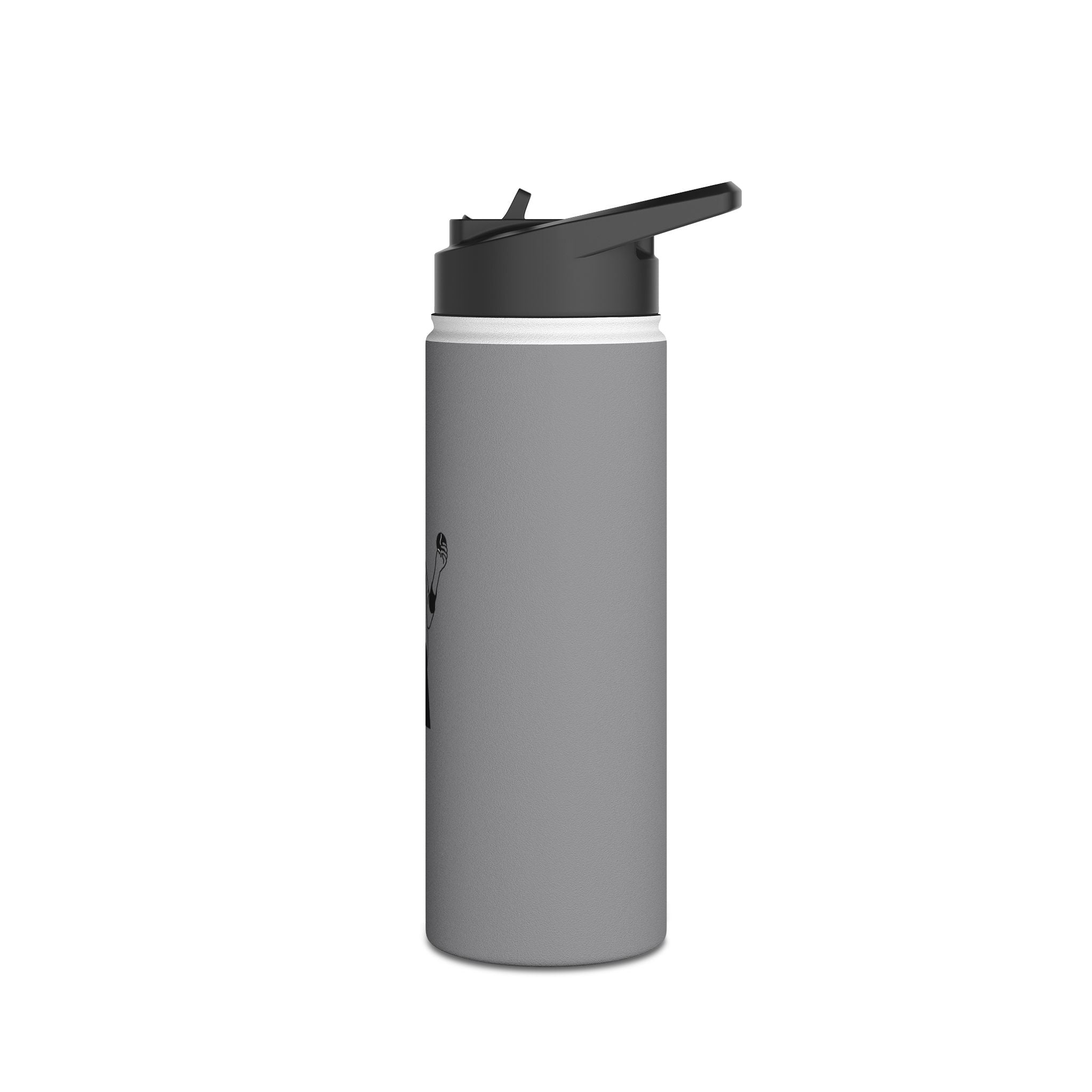 Padel Player Illustration Stainless Steel Water Bottle | Racket Ball Design