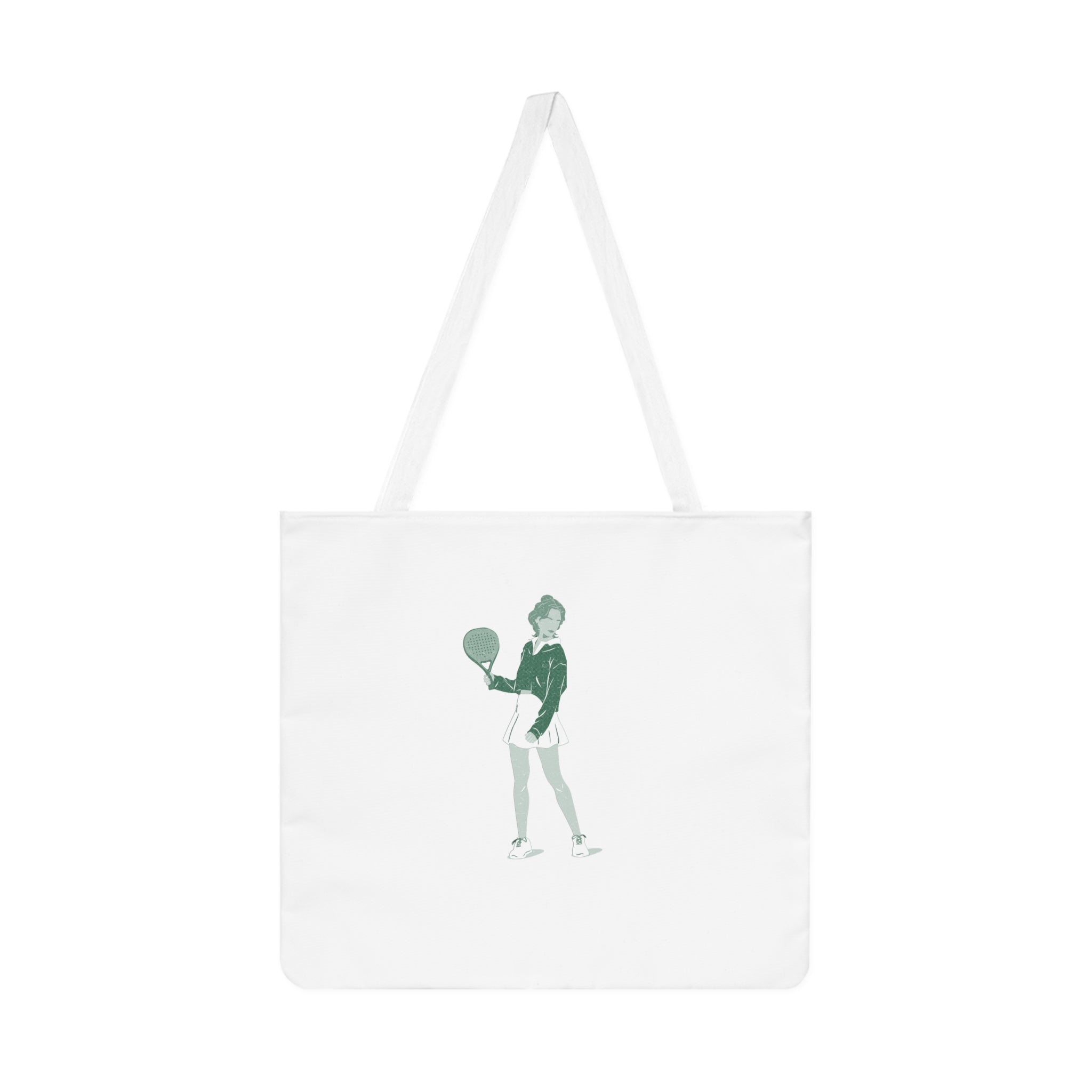 Vintage Padel Player Tote Bag | Retro Sports Illustration