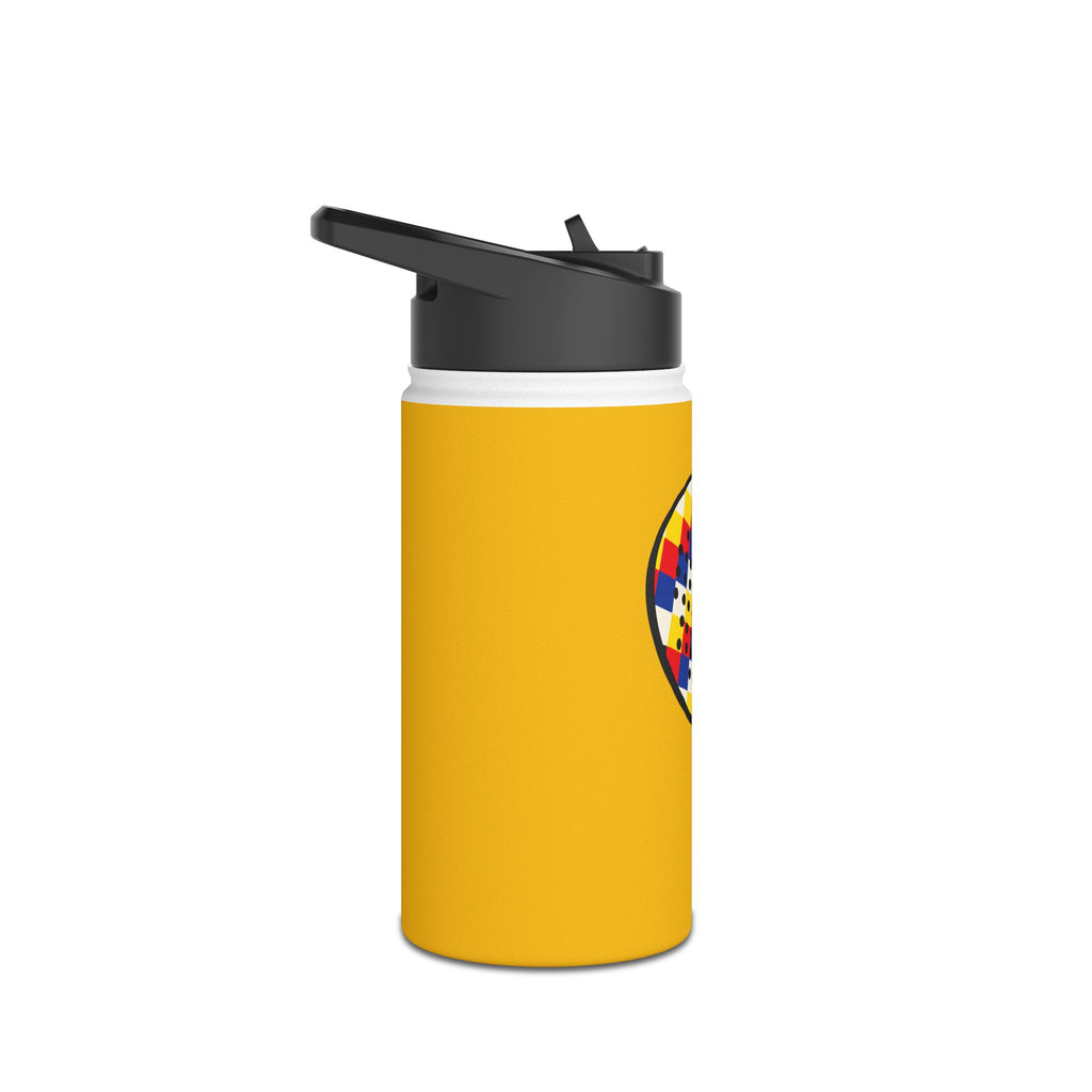 Colorful Padel Print Stainless Steel Water Bottle | Paddleball Design
