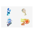 Padel Racket Stickers sticker sheet