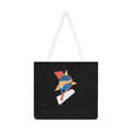 Abstract Retro Padel Racket Tote Bag | Geometric Pop Art Design
