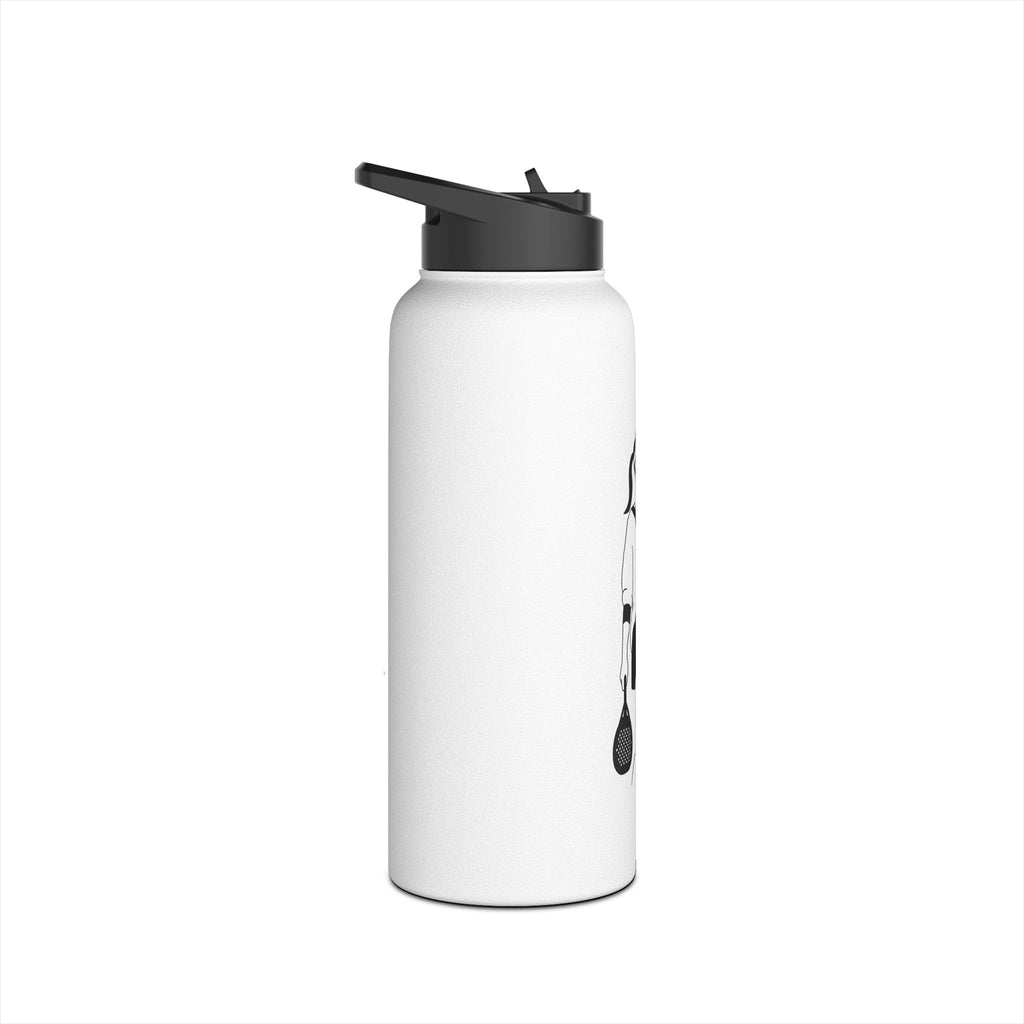 Silhouette Padel Player Stainless Steel Water Bottle | Tennis Bottle
